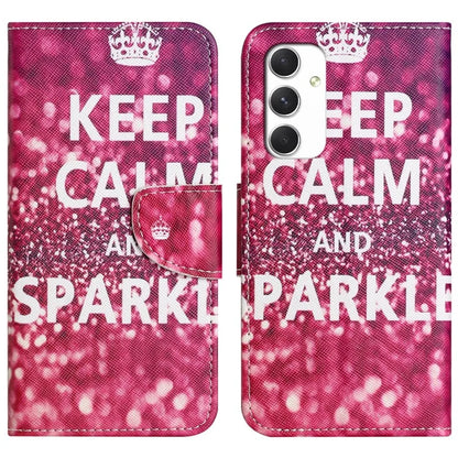 For Samsung Galaxy A16 5G Case Cross Texture Leather Phone Cover Pattern Printing