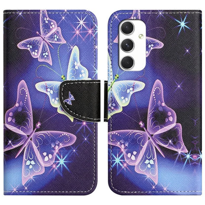 For Samsung Galaxy A16 5G Case Cross Texture Leather Phone Cover Pattern Printing