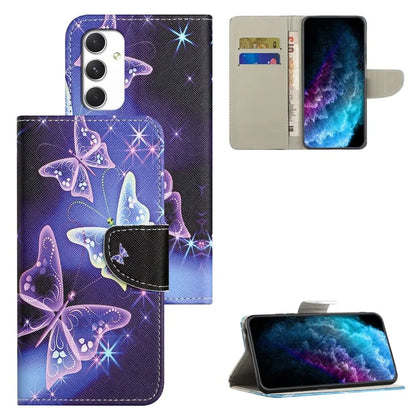For Samsung Galaxy A16 5G Case Cross Texture Leather Phone Cover Pattern Printing