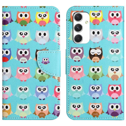 For Samsung Galaxy A16 5G Case Cross Texture Leather Phone Cover Pattern Printing