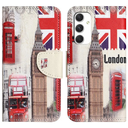 For Samsung Galaxy A16 5G Case Cross Texture Leather Phone Cover Pattern Printing