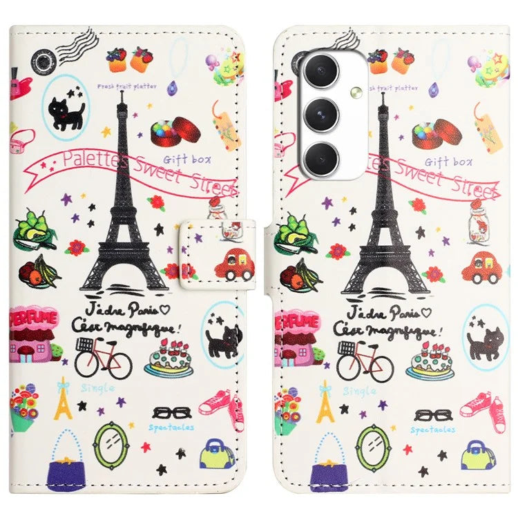 For Samsung Galaxy A16 5G Case Pattern Print PU Leather Wallet Phone Cover