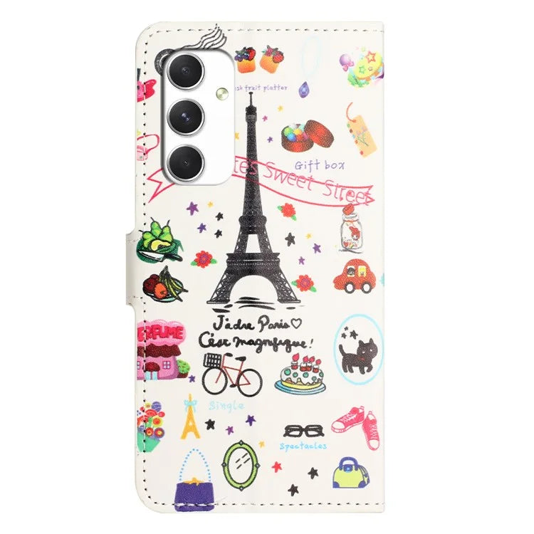 For Samsung Galaxy A16 5G Case Pattern Print PU Leather Wallet Phone Cover