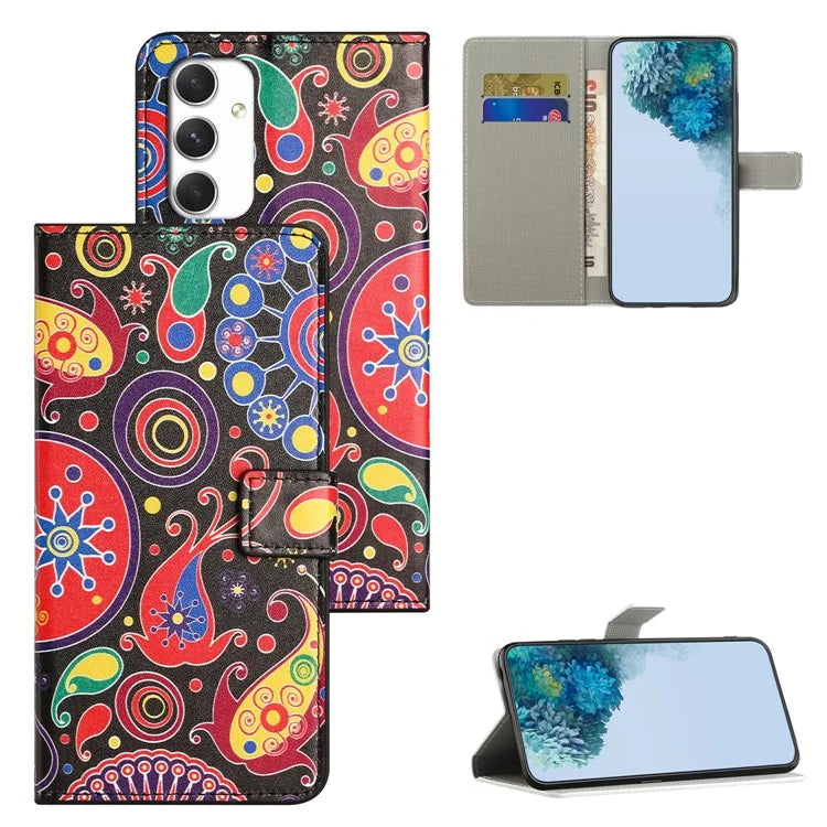 For Samsung Galaxy A16 5G Case Pattern Print PU Leather Wallet Phone Cover