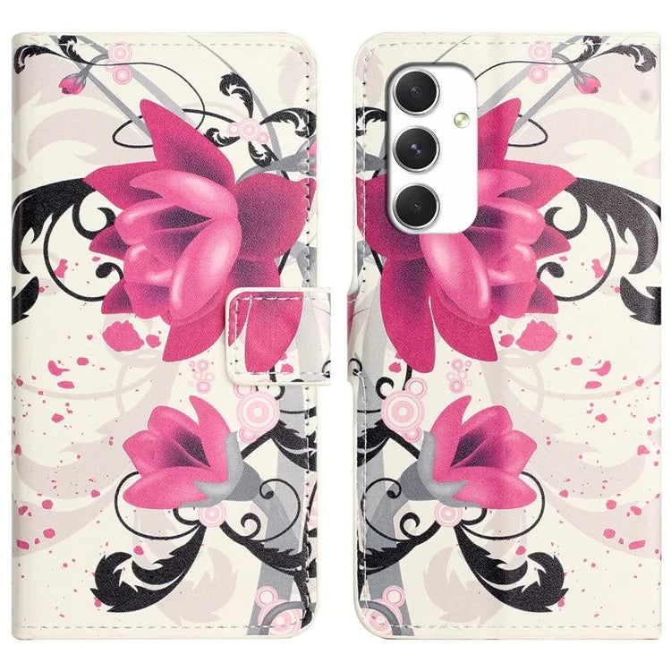 For Samsung Galaxy A16 5G Case Pattern Print PU Leather Wallet Phone Cover