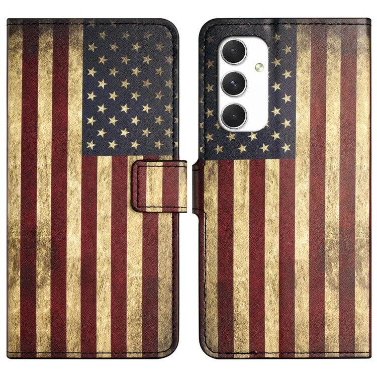 For Samsung Galaxy A16 5G Case Pattern Print PU Leather Wallet Phone Cover
