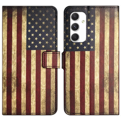 For Samsung Galaxy A16 5G Case Pattern Print PU Leather Wallet Phone Cover