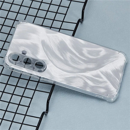 For Samsung Galaxy S24+ Case TPU Shockproof Anti-Scratch Phone Cover with Removable Paper