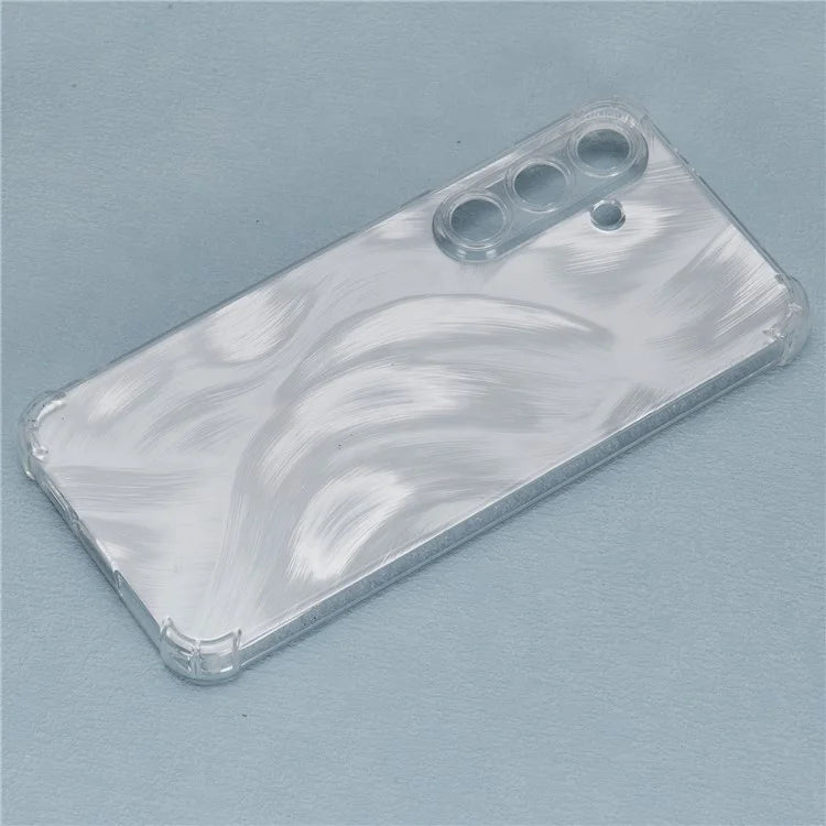 For Samsung Galaxy S24+ Case TPU Shockproof Anti-Scratch Phone Cover with Removable Paper