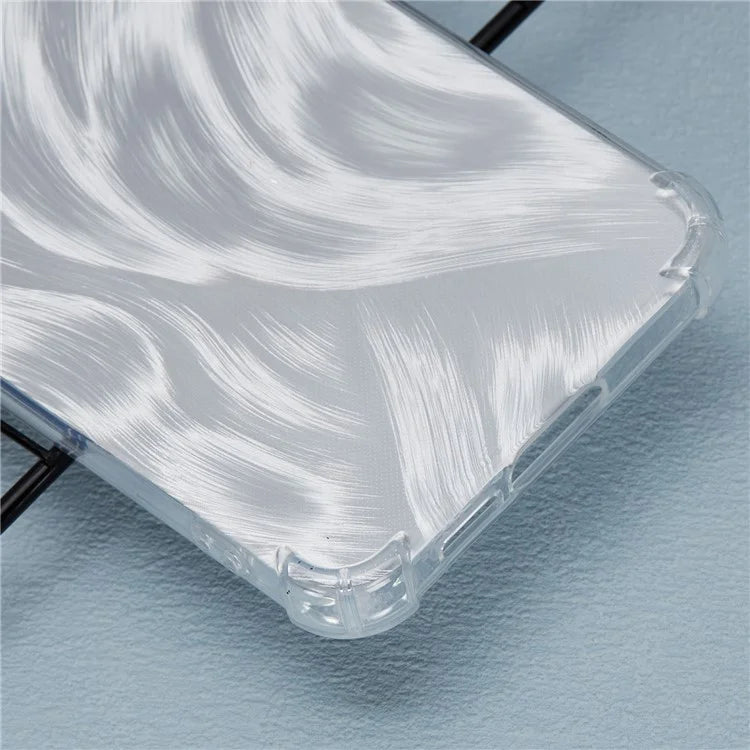 For Samsung Galaxy S24+ Case TPU Shockproof Anti-Scratch Phone Cover with Removable Paper