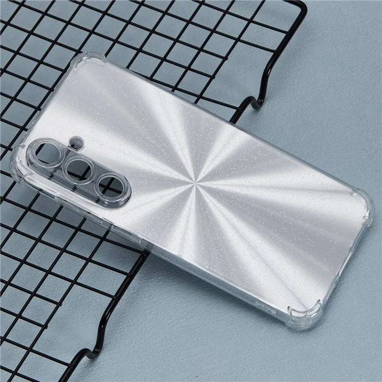 For Samsung Galaxy S24+ Case TPU Shockproof Anti-Scratch Phone Cover with Removable Paper
