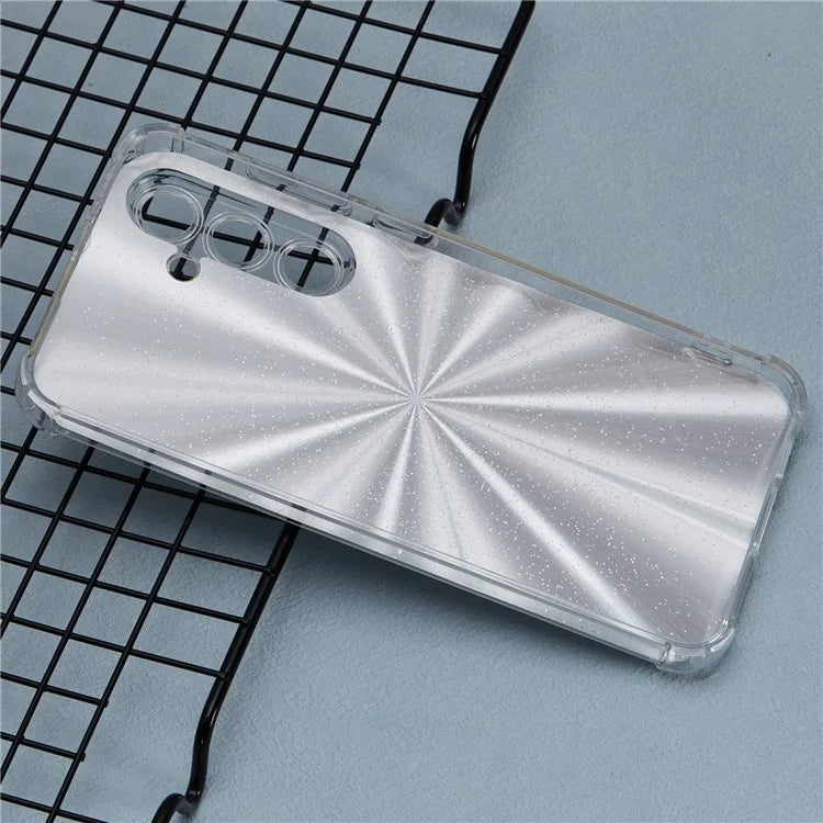 For Samsung Galaxy S24+ Case TPU Shockproof Anti-Scratch Phone Cover with Removable Paper