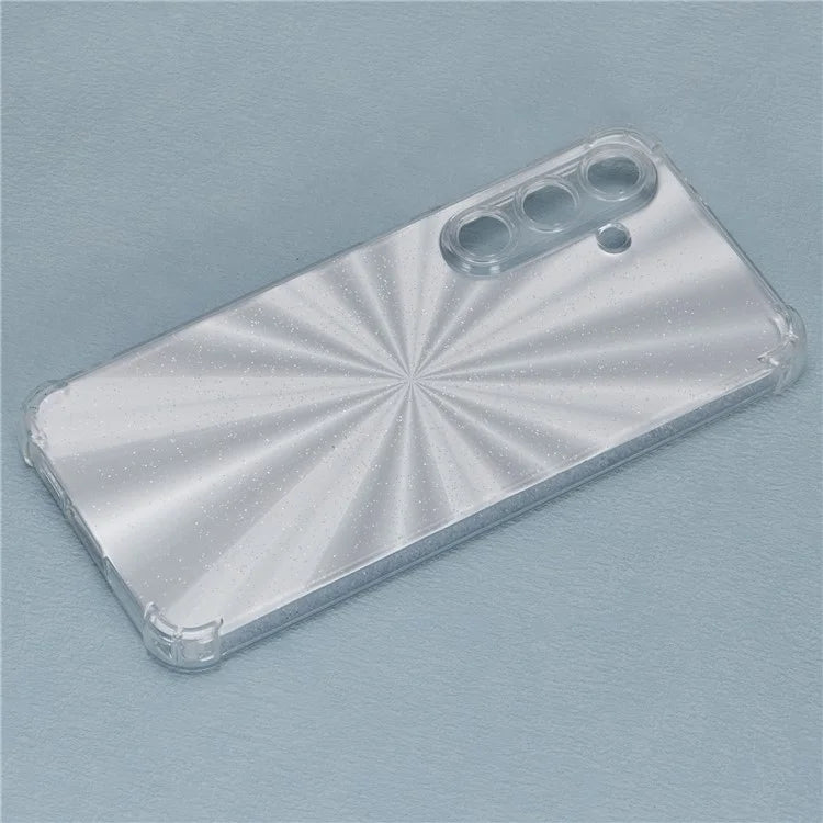 For Samsung Galaxy S24+ Case TPU Shockproof Anti-Scratch Phone Cover with Removable Paper