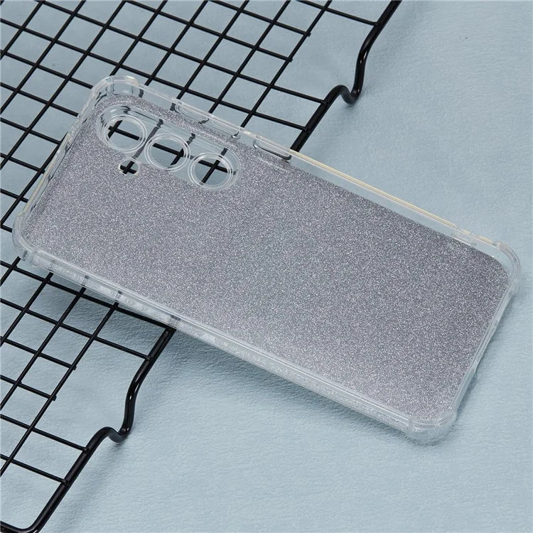 For Samsung Galaxy S24+ Case TPU Shockproof Anti-Scratch Phone Cover with Removable Paper