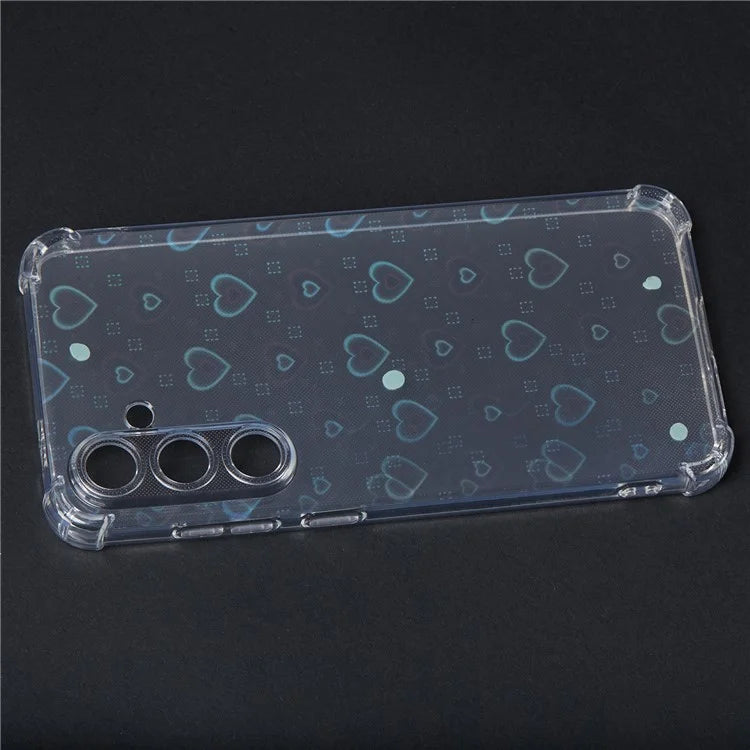 For Samsung Galaxy S24+ Case TPU Shockproof Anti-Scratch Phone Cover with Removable Paper