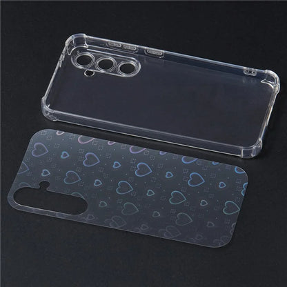 For Samsung Galaxy S24+ Case TPU Shockproof Anti-Scratch Phone Cover with Removable Paper