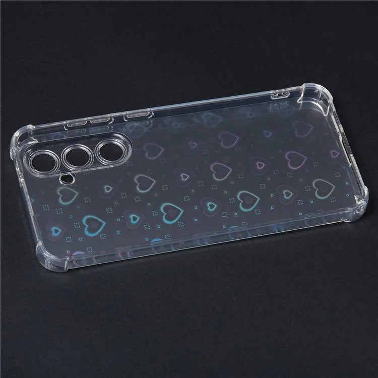 For Samsung Galaxy S24+ Case TPU Shockproof Anti-Scratch Phone Cover with Removable Paper