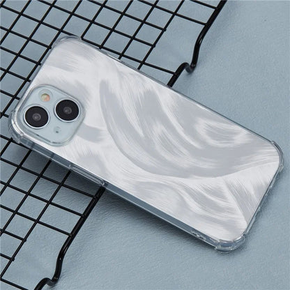 For iPhone 14 Case Clear TPU Shockproof Phone Cover with Cute Paper