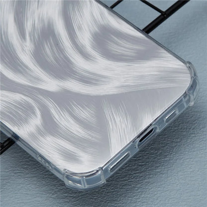 For iPhone 14 Case Clear TPU Shockproof Phone Cover with Cute Paper