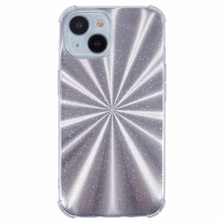 For iPhone 14 Case Clear TPU Shockproof Phone Cover with Cute Paper