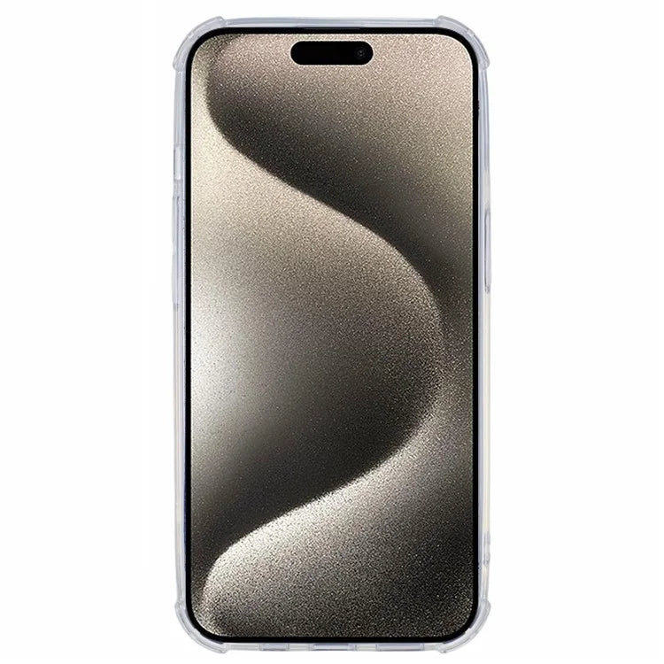 For iPhone 14 Case Clear TPU Shockproof Phone Cover with Cute Paper