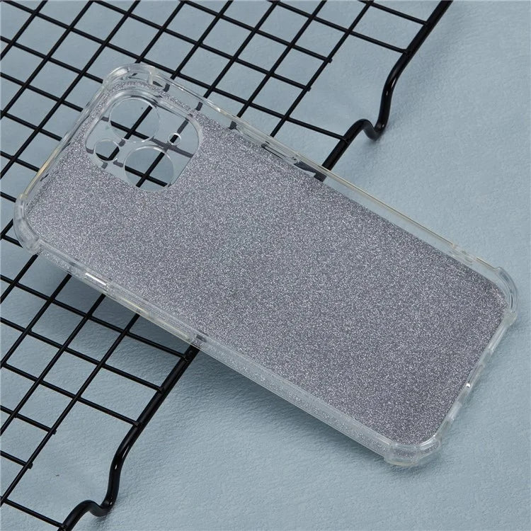 For iPhone 14 Case Clear TPU Shockproof Phone Cover with Cute Paper