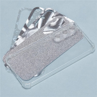 For Samsung Galaxy A55 5G Case Clear TPU Back Cover with 4 Cute Papers