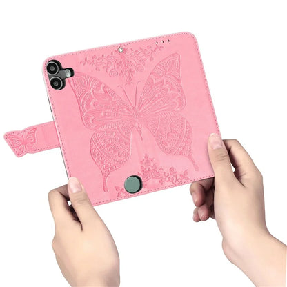 For Nothing CMF Phone 1 Case PU Leather Wallet Phone Cover Butterfly Pattern