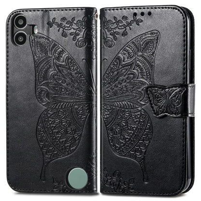 For Nothing CMF Phone 1 Case PU Leather Wallet Phone Cover Butterfly Pattern