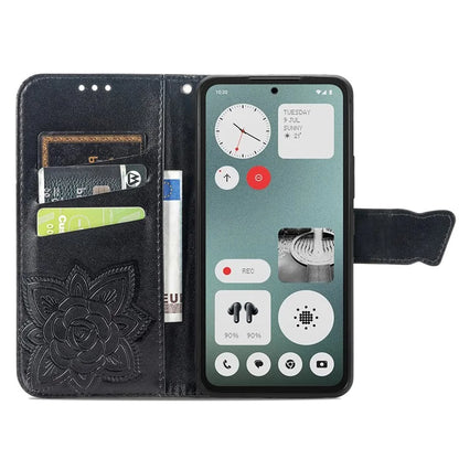For Nothing CMF Phone 1 Case PU Leather Wallet Phone Cover Butterfly Pattern