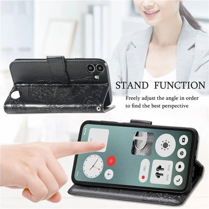 For Nothing CMF Phone 1 Case PU Leather Wallet Phone Cover Butterfly Pattern