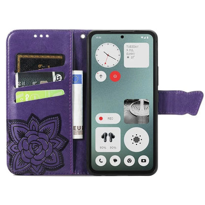 For Nothing CMF Phone 1 Case PU Leather Wallet Phone Cover Butterfly Pattern