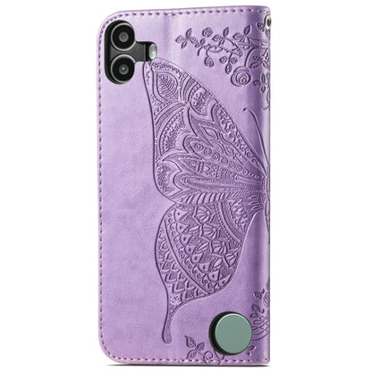 For Nothing CMF Phone 1 Case PU Leather Wallet Phone Cover Butterfly Pattern