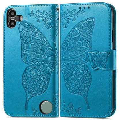 For Nothing CMF Phone 1 Case PU Leather Wallet Phone Cover Butterfly Pattern