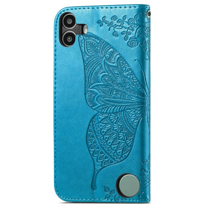 For Nothing CMF Phone 1 Case PU Leather Wallet Phone Cover Butterfly Pattern