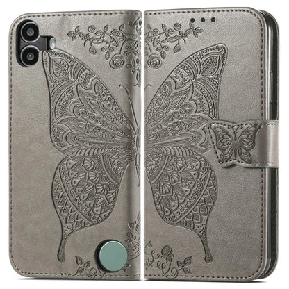 For Nothing CMF Phone 1 Case PU Leather Wallet Phone Cover Butterfly Pattern