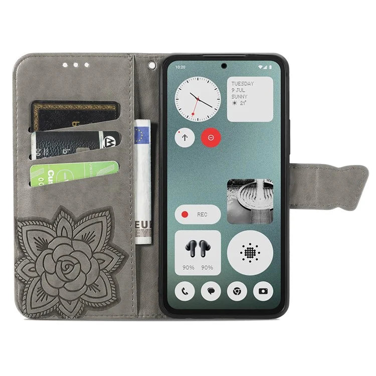 For Nothing CMF Phone 1 Case PU Leather Wallet Phone Cover Butterfly Pattern