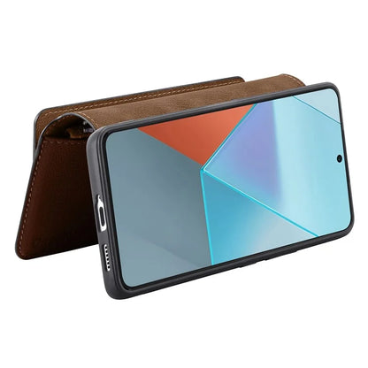 CASENEO MW-02 For Xiaomi Redmi Note 13 5G Case Multiple Card Slots Magnetic Detachable Leather Cover