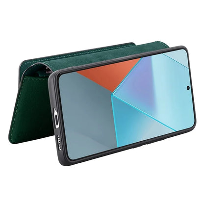 CASENEO MW-02 For Xiaomi Redmi Note 13 5G Case Multiple Card Slots Magnetic Detachable Leather Cover