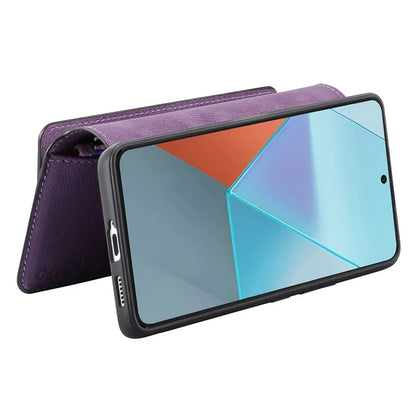 CASENEO MW-02 For Xiaomi Redmi Note 13 5G Case Multiple Card Slots Magnetic Detachable Leather Cover