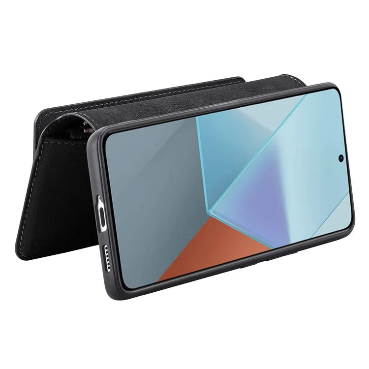 CASENEO MW-02 For Xiaomi Redmi Note 13 Pro+ 5G Case Magnetic Detachable Zipper Leather Cover