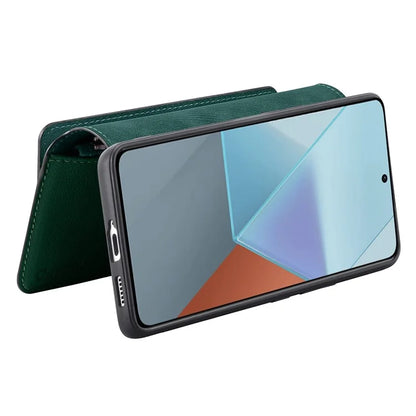CASENEO MW-02 For Xiaomi Redmi Note 13 Pro+ 5G Case Magnetic Detachable Zipper Leather Cover