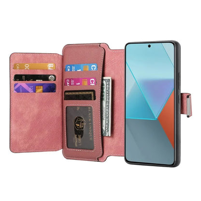 CASENEO MW-02 For Xiaomi Redmi Note 13 Pro+ 5G Case Magnetic Detachable Zipper Leather Cover