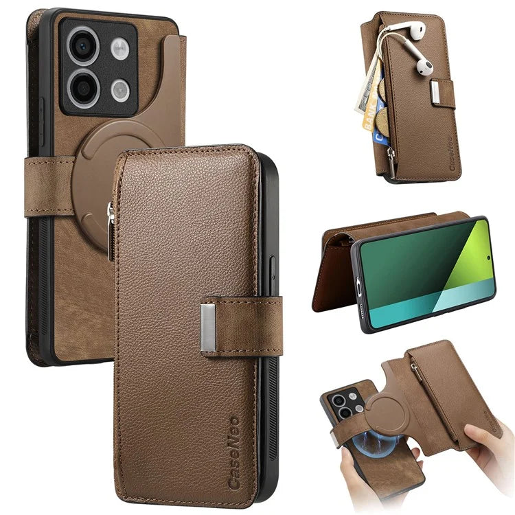 CASENEO MW-02 For Xiaomi Poco X6 5G / Redmi Note 13 Pro 5G Leather Phone Case Multiple Card Slots