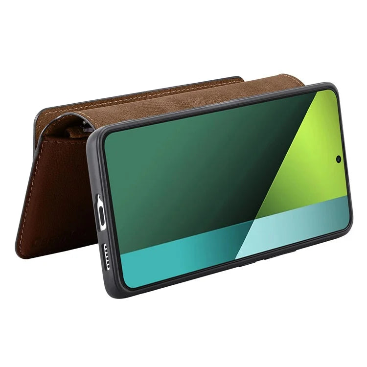 CASENEO MW-02 For Xiaomi Poco X6 5G / Redmi Note 13 Pro 5G Leather Phone Case Multiple Card Slots
