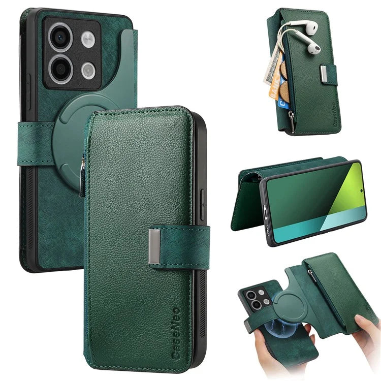CASENEO MW-02 For Xiaomi Poco X6 5G / Redmi Note 13 Pro 5G Leather Phone Case Multiple Card Slots