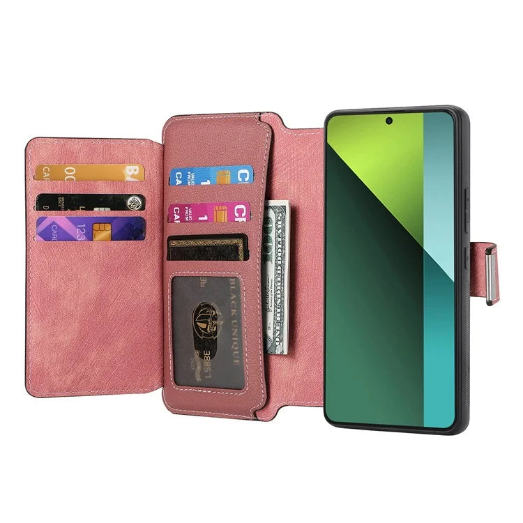 CASENEO MW-02 For Xiaomi Poco X6 5G / Redmi Note 13 Pro 5G Leather Phone Case Multiple Card Slots