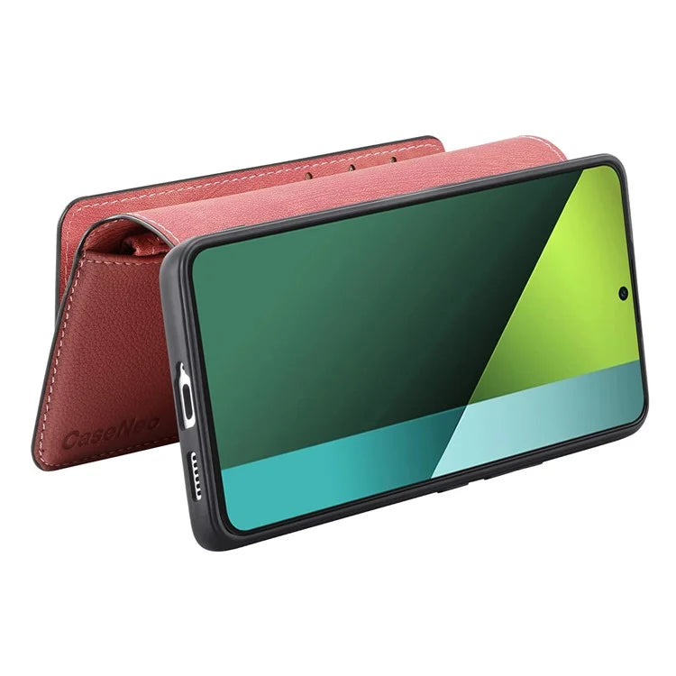 CASENEO MW-02 For Xiaomi Poco X6 5G / Redmi Note 13 Pro 5G Leather Phone Case Multiple Card Slots