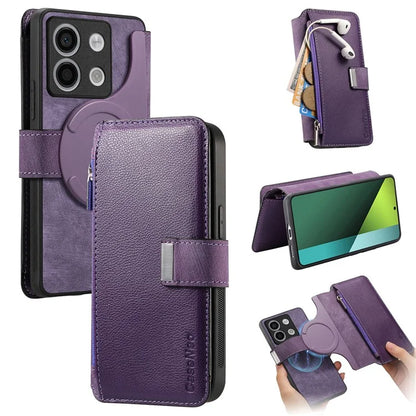 CASENEO MW-02 For Xiaomi Poco X6 5G / Redmi Note 13 Pro 5G Leather Phone Case Multiple Card Slots