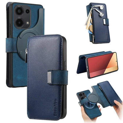 CASENEO MW-02 For Xiaomi Poco M6 Pro 4G / Redmi Note 13 Pro 4G Leather Case Detachable Phone Cover